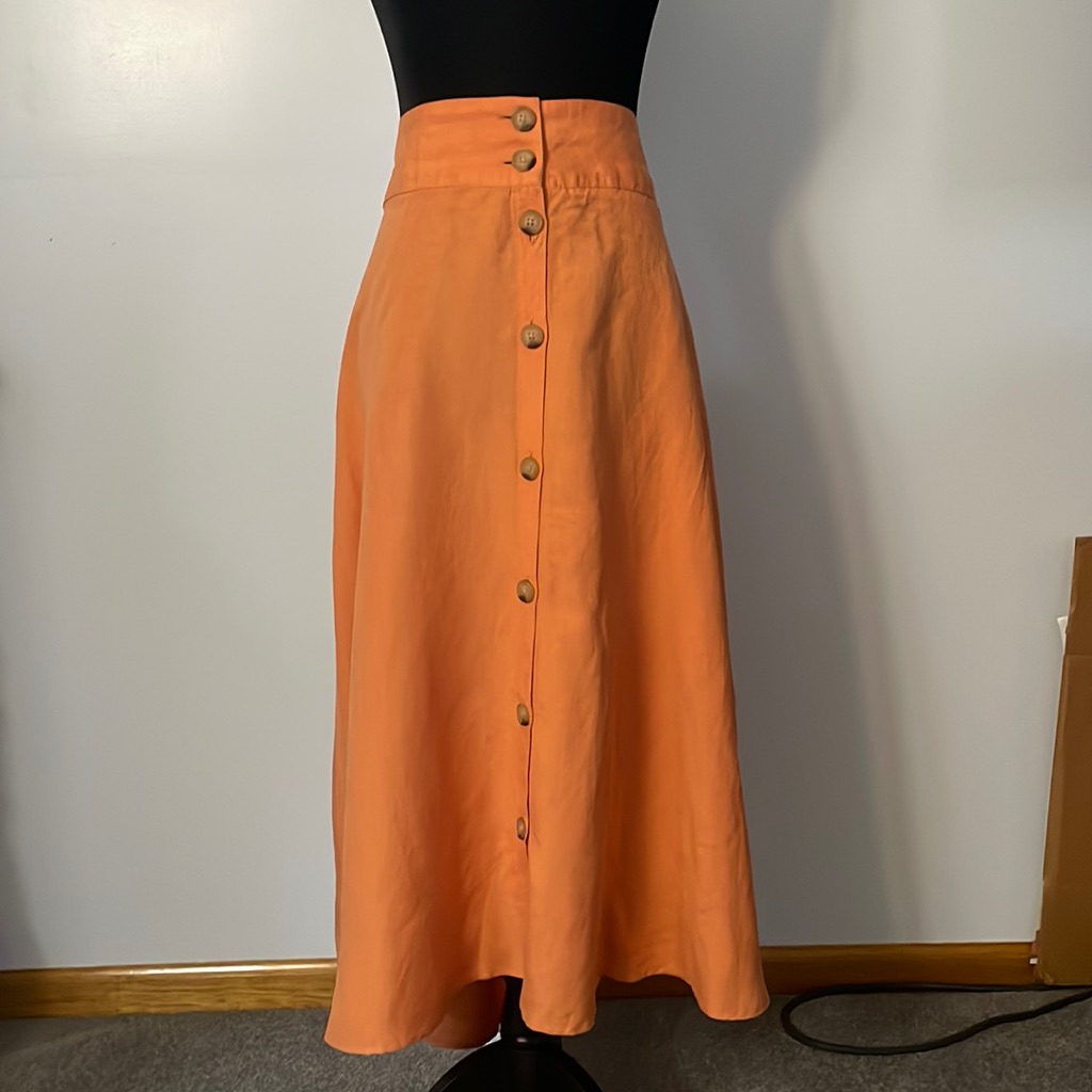 A New Day Orange Maxi Skirt